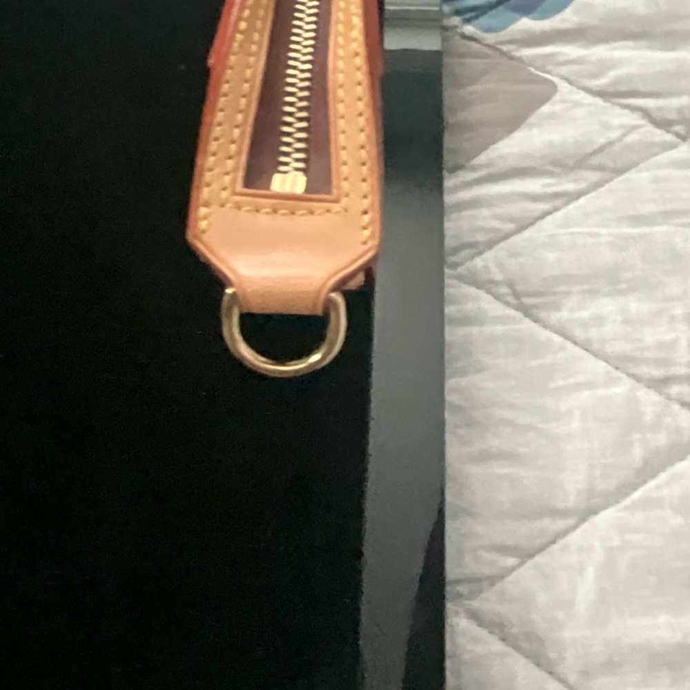 ❌SOLD❤️Louis Vuitton Vachetta Ambre Sac Pochette Clutch Wristlet - Picture 9 of 13